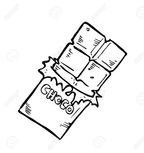 chocolate clipart black and white